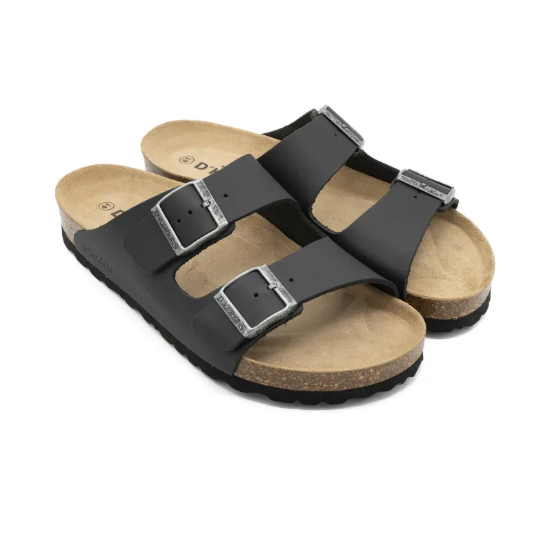 Paris hombre Negro cuero engrasado