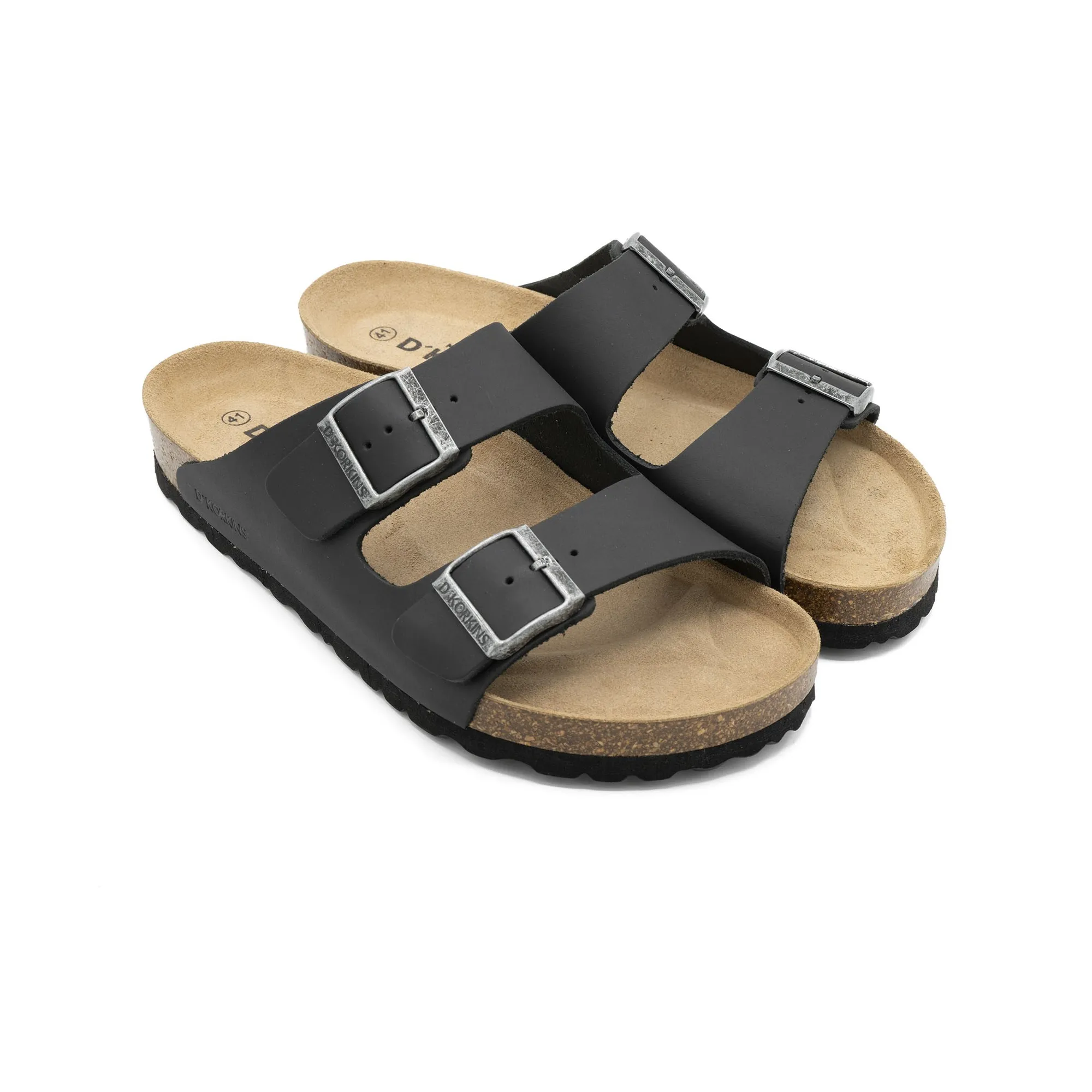 Paris hombre Negro cuero engrasado