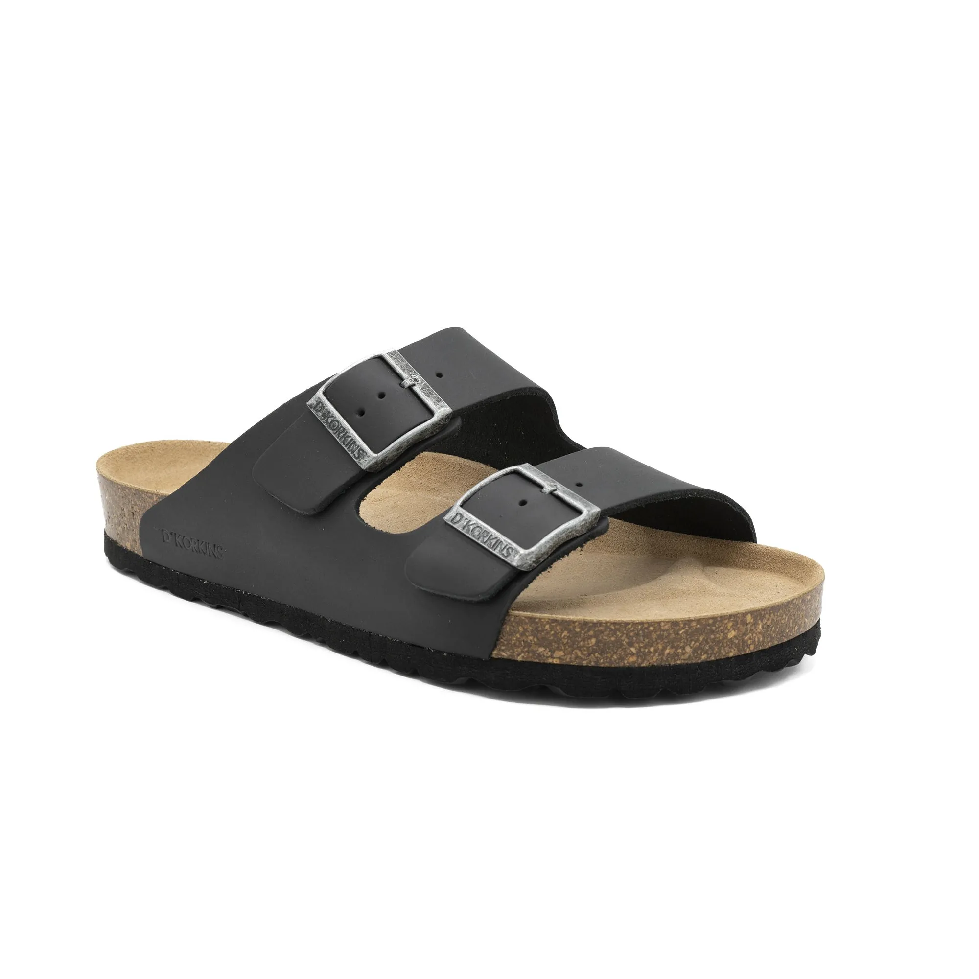 Paris hombre Negro cuero engrasado