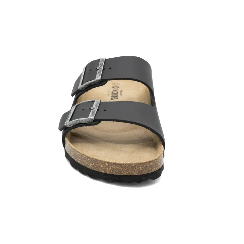 Paris hombre Negro cuero engrasado