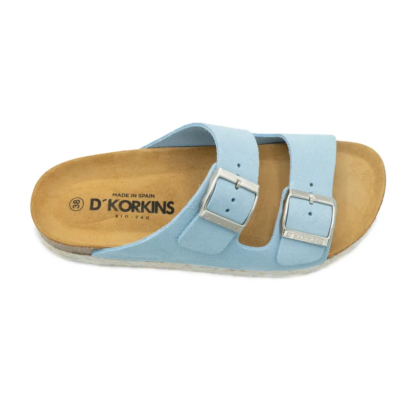 Paris trenza celeste plataforma serraje