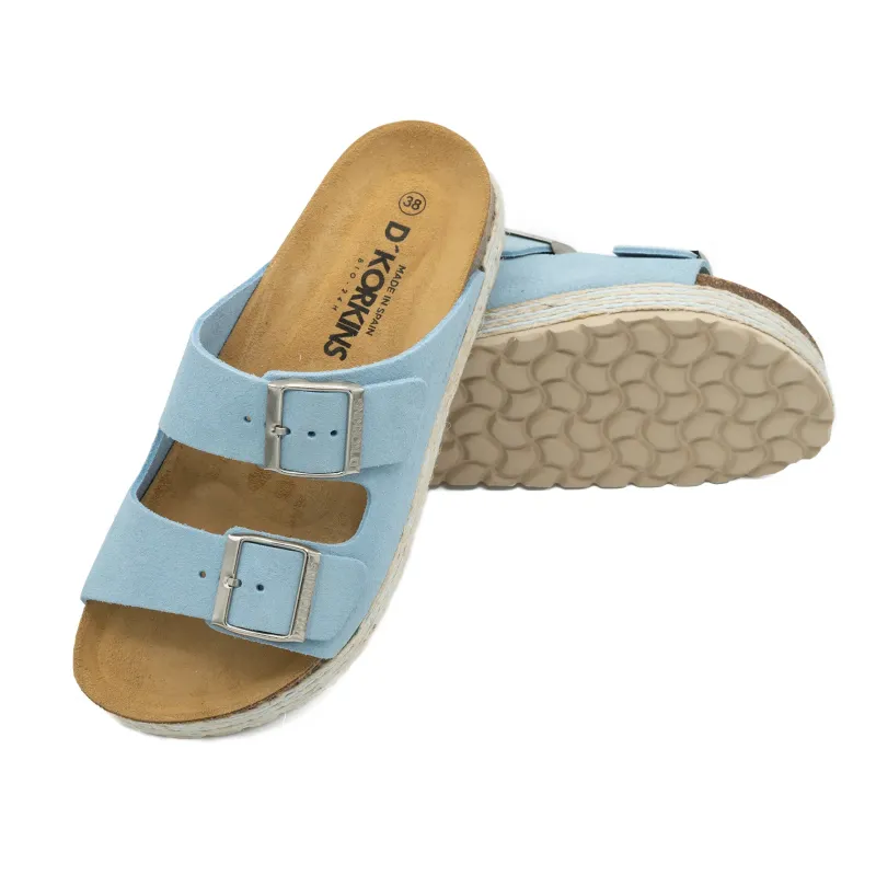 Paris trenza celeste plataforma serraje