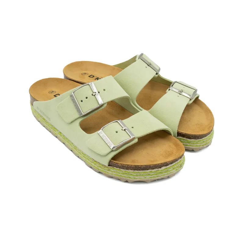 Paris trenza menta serraje plataforma