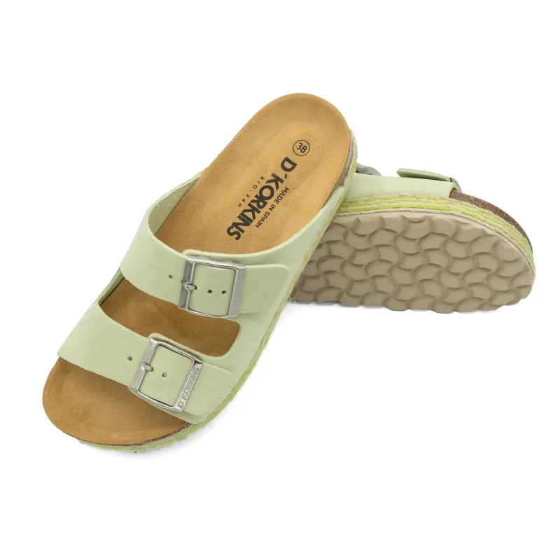 Paris trenza menta serraje plataforma