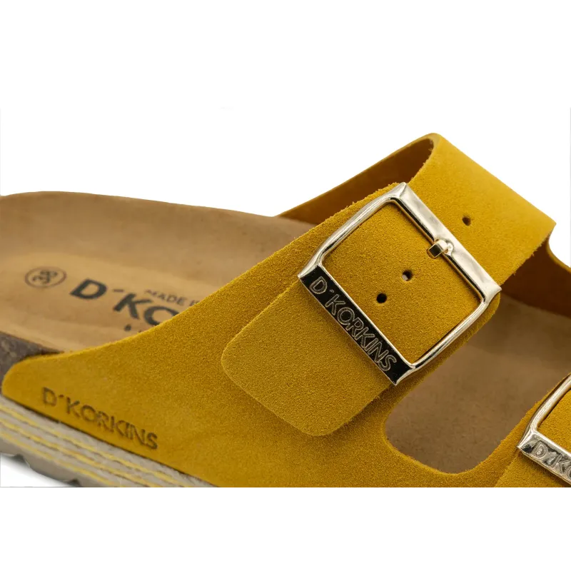 Paris trenza mostaza serraje plataforma