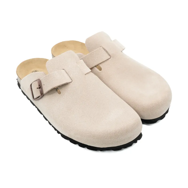 Zueco en piel serraje D´Korkins