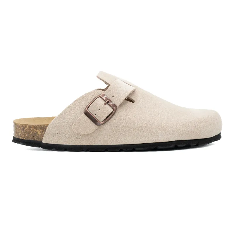 Zueco en piel serraje D´Korkins