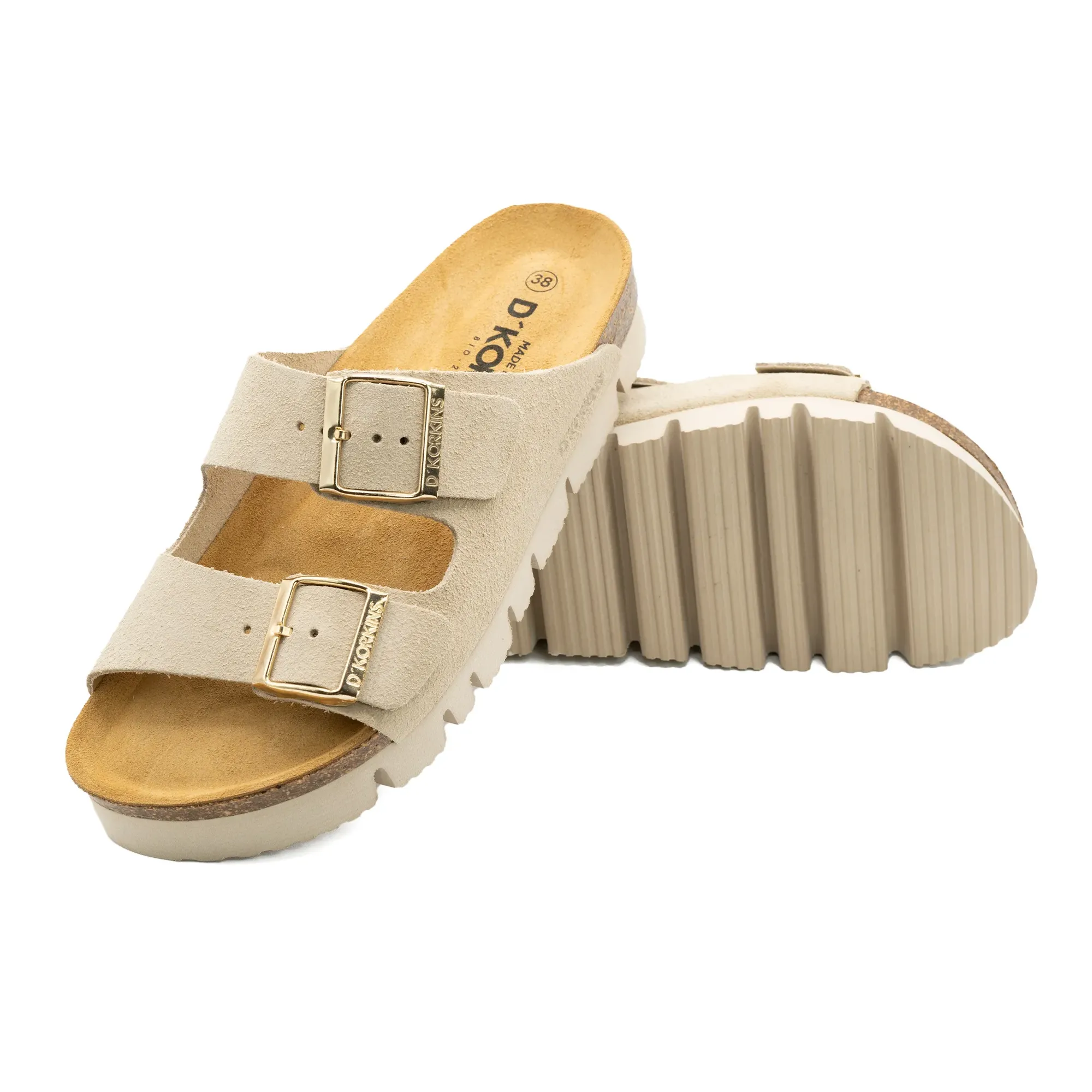 Paris beig nobuk plataforma