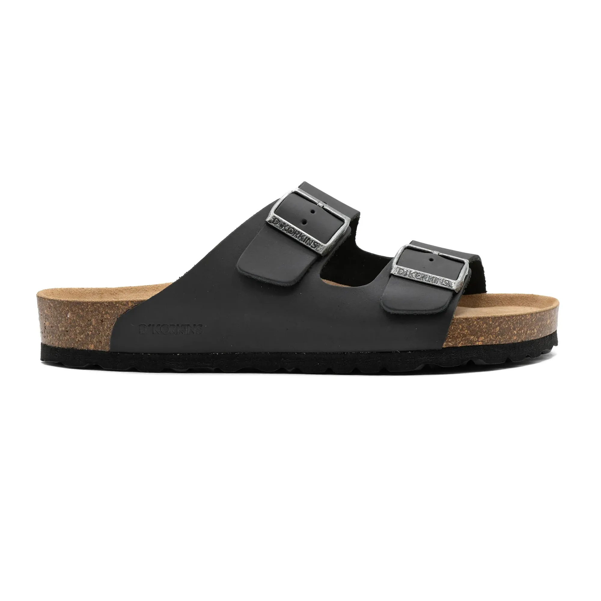 Paris hombre Negro cuero engrasado